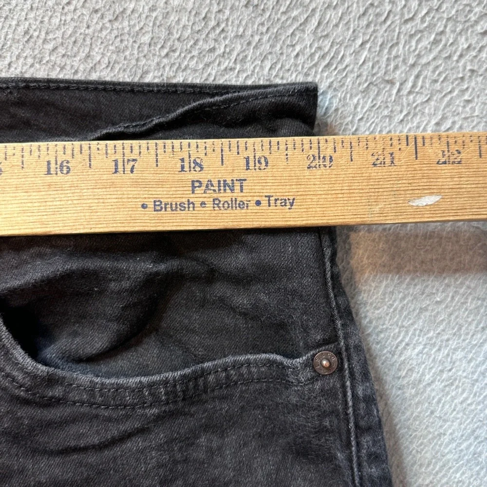 Levi's 505 Jeans Mens 40x32 Black Regular Fit Straight Leg Stretch WaterLess